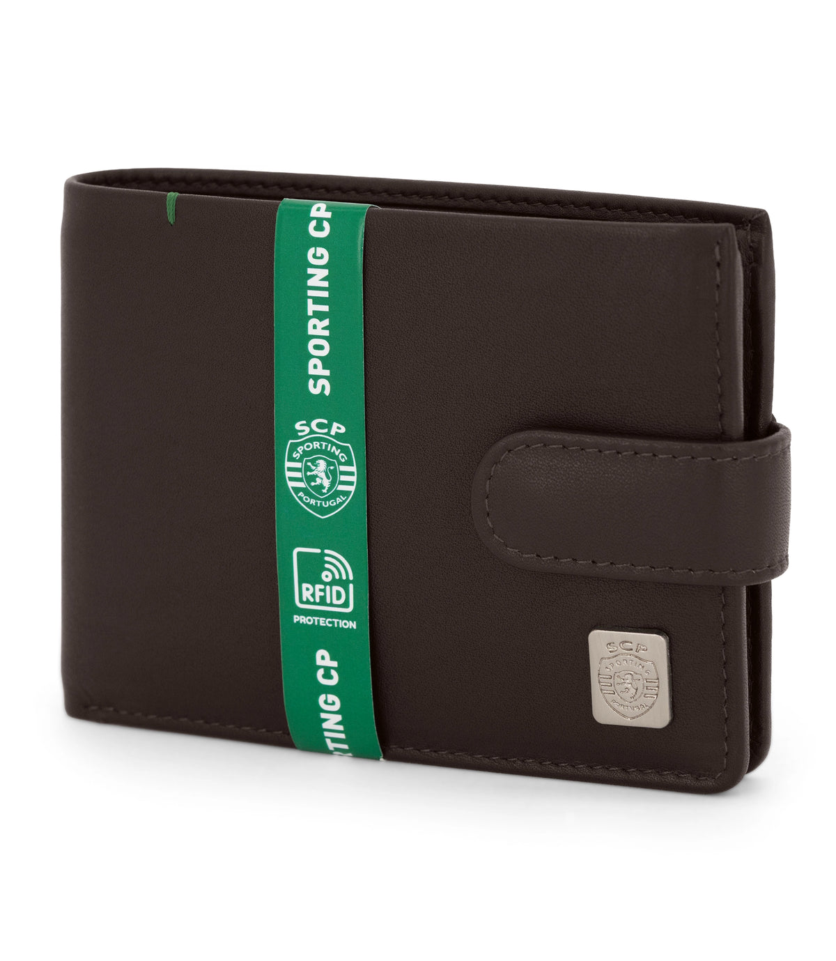 Carteira com Presilha Sporting Plate Castanho