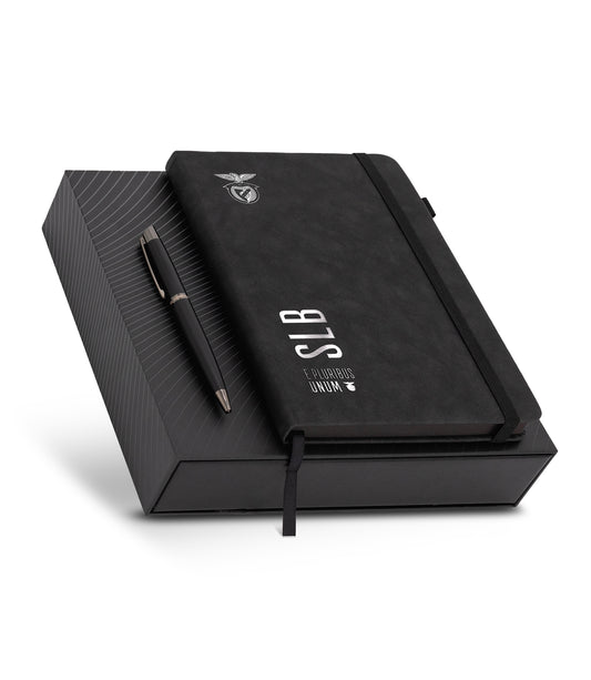 Conjunto de Oferta SL Benfica Bloco de Notas + Caneta Premium