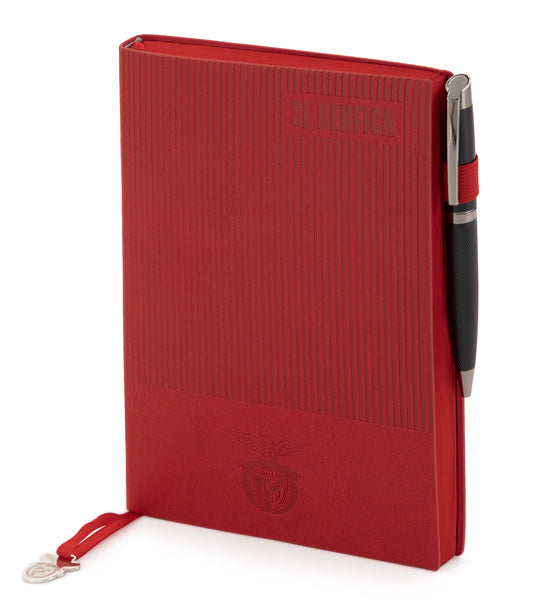 Conjunto Bloco de Notas + Caneta SL Benfica