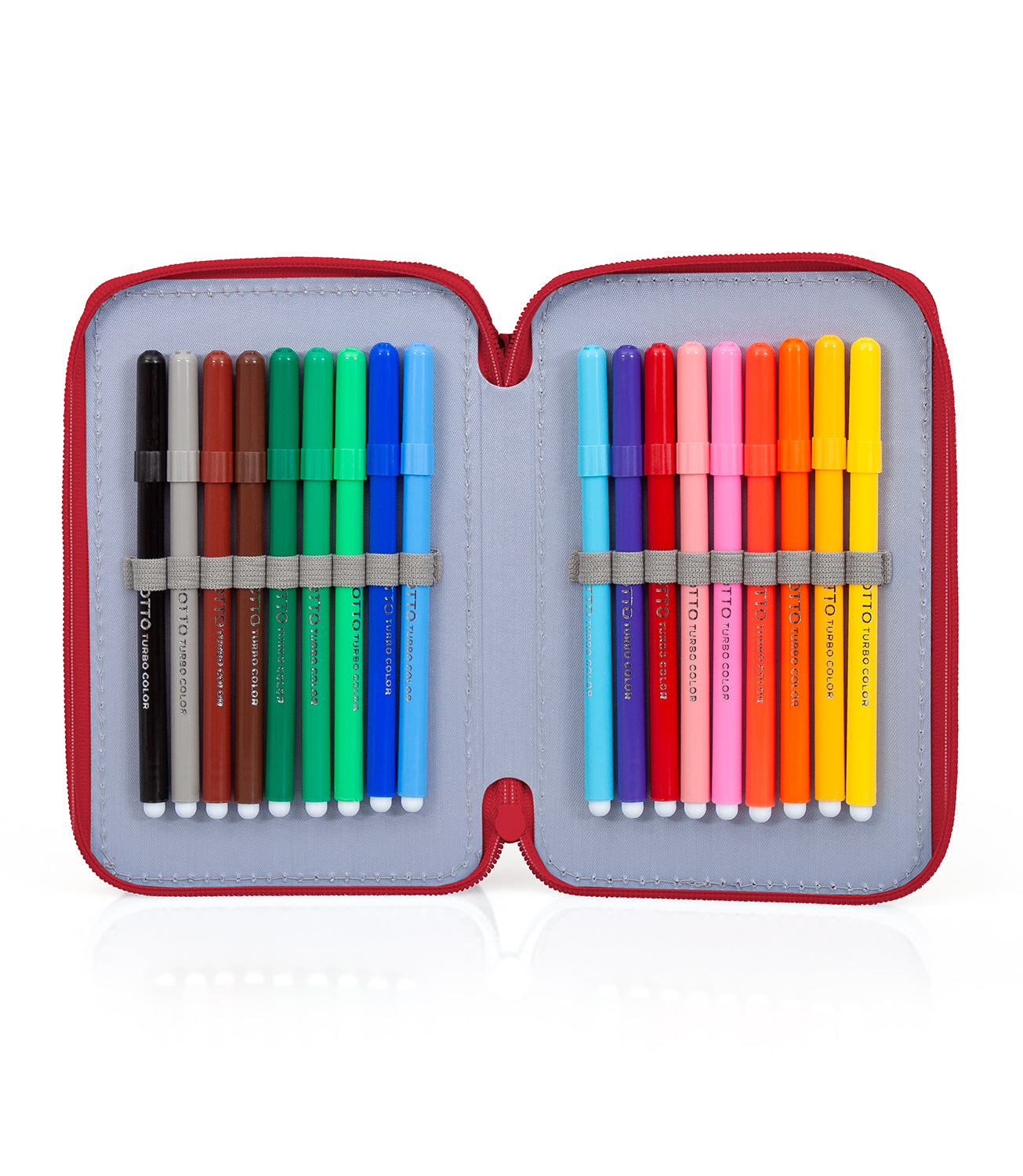 Estojo Triplo SL Benfica com conteúdo