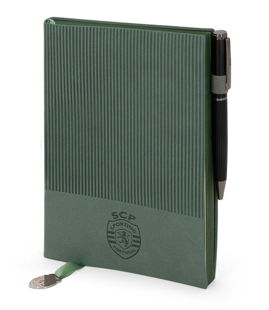 Conjunto Bloco de Notas + Caneta Sporting CP