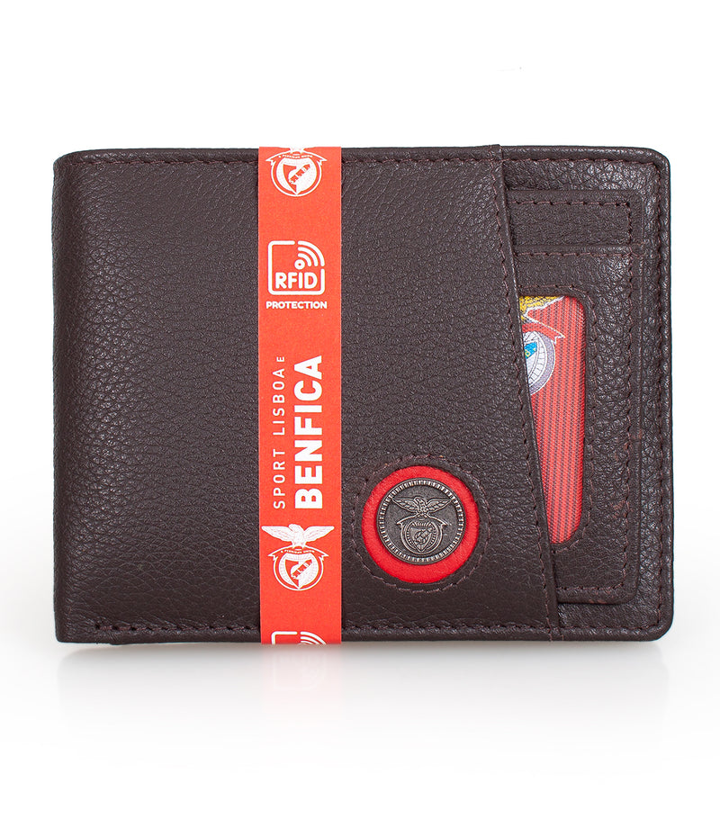 Benfica Leather Wallet with Card Holder