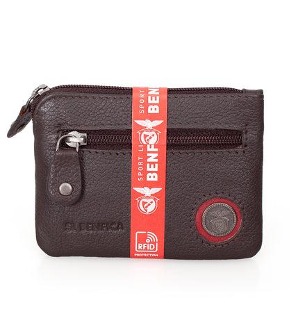 Benfica Leather Coin Holder/Key Ring
