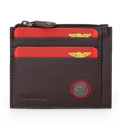 Porta-Cartões em Pele Benfica