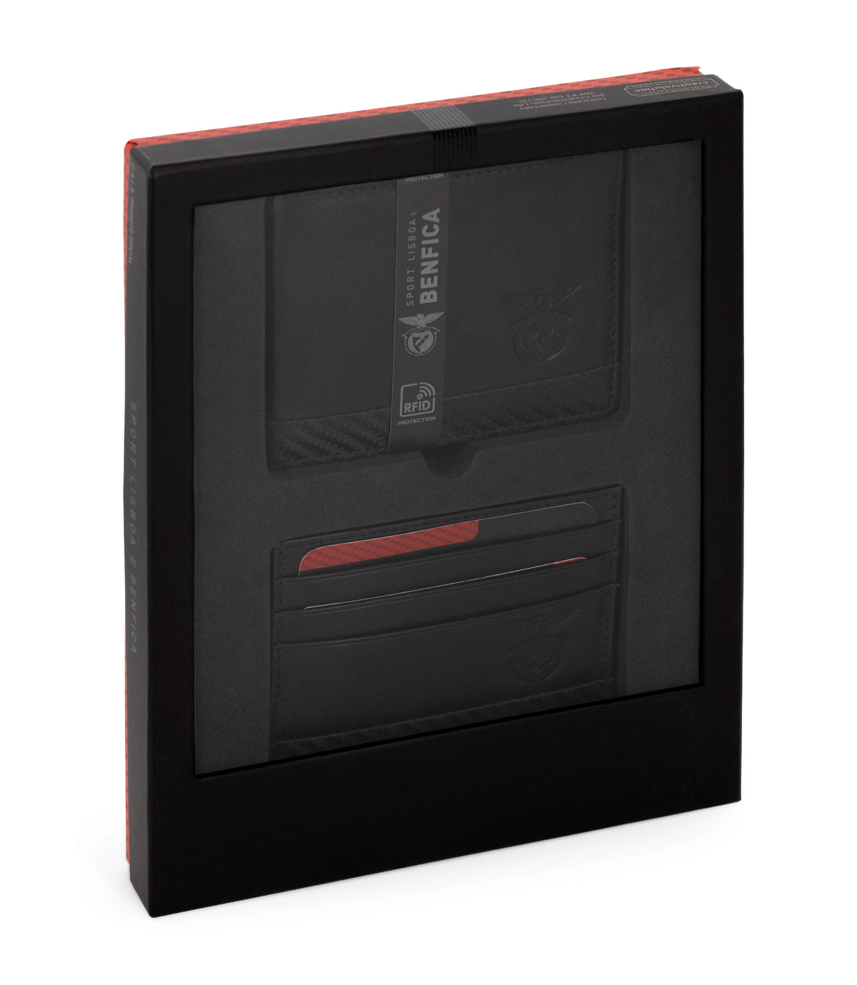Conjunto Carteira + Porta-Cartões SL Benfica