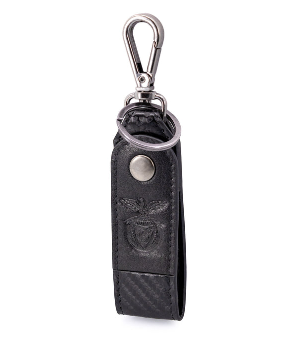 Porta-Chaves com Mosquetão SL Benfica - Carbon Preto