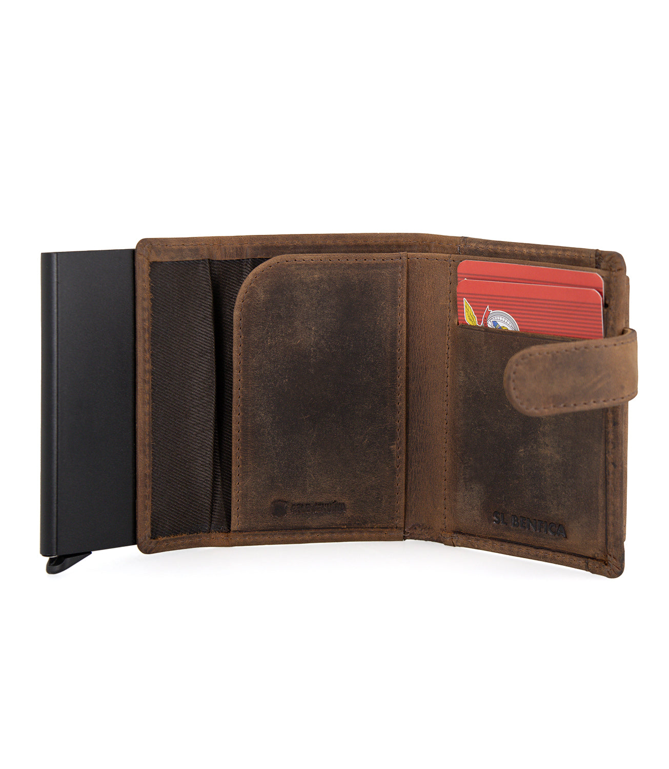 Porta-Cartões SL Benfica com Ejector de Alumínio - Vintage