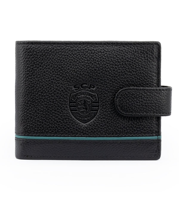 Leather Wallet with Sporting Clip