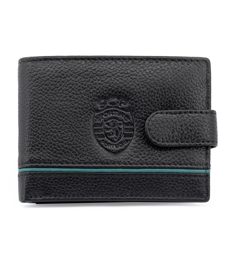 Leather Wallet with Sporting Clip