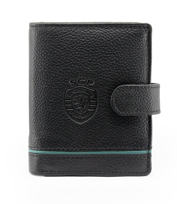 Porta-Cartões em Pele Sporting Preto
