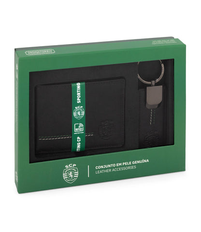 Conjunto Carteira + Porta-Chaves Sporting CP