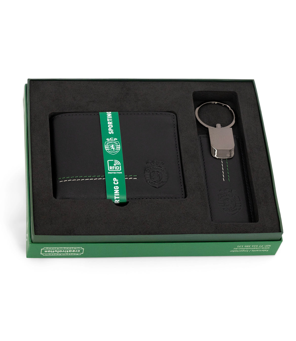 Conjunto Carteira + Porta-Chaves Sporting CP
