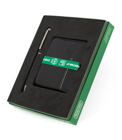 Conjunto Porta-Cartões + Caneta Sporting CP