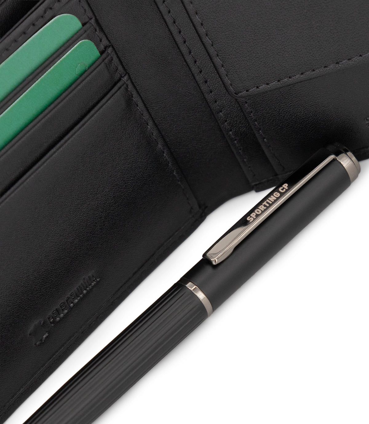 Conjunto Porta-Cartões + Caneta Sporting CP