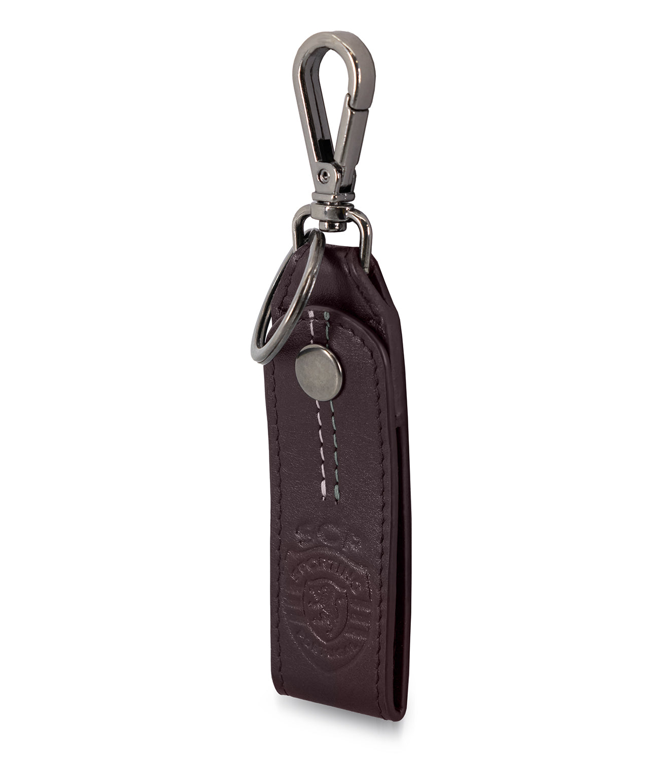 Porta-Chaves com Mosquetão Sporting - Threads Sporting Castanho