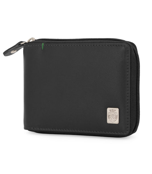 Carteira com Fecho Sporting Plate Preto