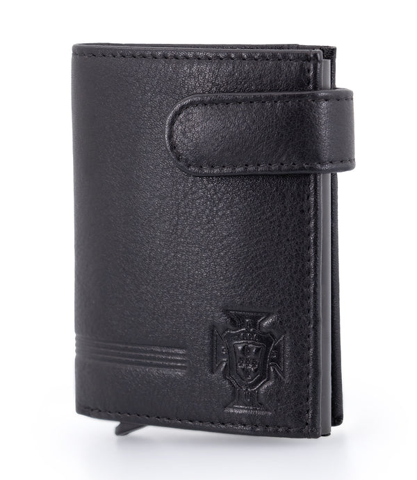 Porta-Cartões com Ejector de Alumínio FPF - Lines Preto