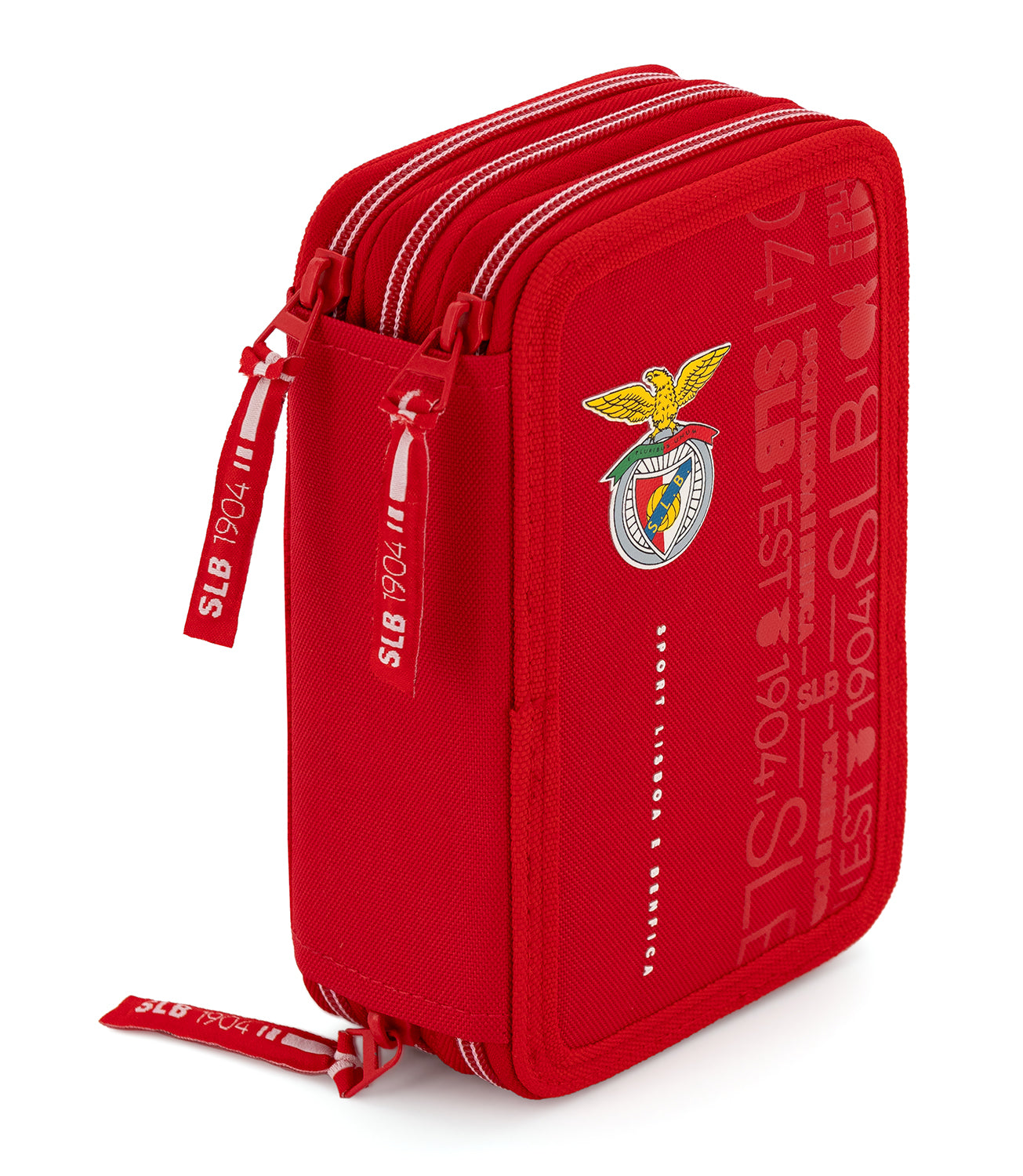 Estojo Triplo SL Benfica com conteúdo